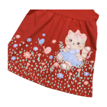 Vestido Estampado Gatinha 43132 - Kely Kety 