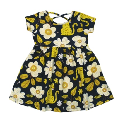 Vestido Estampado Onça 1001002 - Kyly 