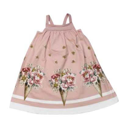 Vestido Estampado Sorvete com Strass 2001244 - Milon 