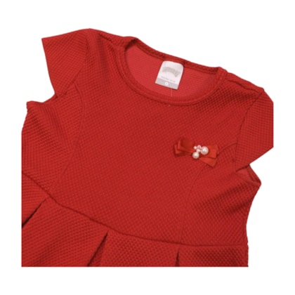 Vestido Jacquard com Laço A5306 - Alakazoo  