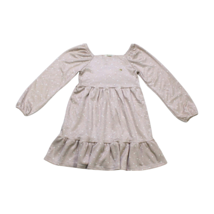 Vestido Jacquard Manga Longa Corações 11812 - Tiny Joy 