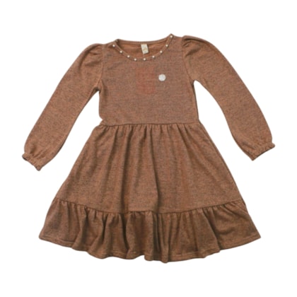 Vestido Lã Manga Longa 22947 - Glinny