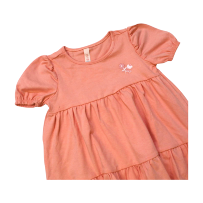 Vestido Manga Curta Bordado Flor C81090 - Cativa 