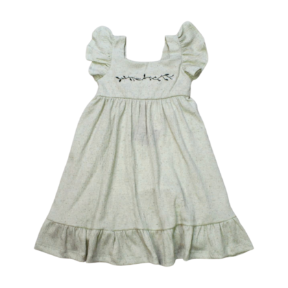 Vestido Manga Curta Bordado Florzinhas 37080 - Angerô  