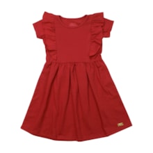 Vestido Manga Curta com Babado 3383 - Bicho Bagunça  