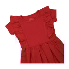 Vestido Manga Curta com Babado 3383 - Bicho Bagunça  