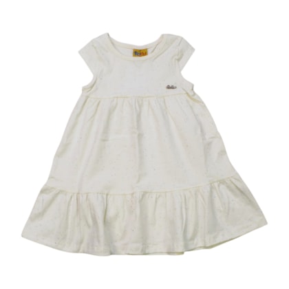 Vestido Manga Curta com Glitter 25131 - Rollu  