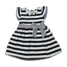 Vestido Manga Curta com Laço 2001246 - Milon 