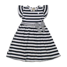 Vestido Manga Curta com Laço 2001246 - Milon  