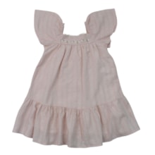Vestido Manga Curta em Tecido Poá Jacquard - 37430 - Angerô