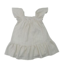 Vestido Manga Curta em Tecido Poá Jacquard - 37430 - Angerô