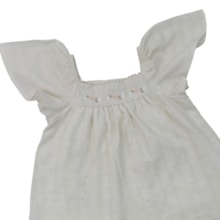Vestido Manga Curta em Tecido Poá Jacquard - 37430 - Angerô