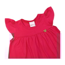 Vestido Manga Curta Estampa Corações 11874 - Kaiani