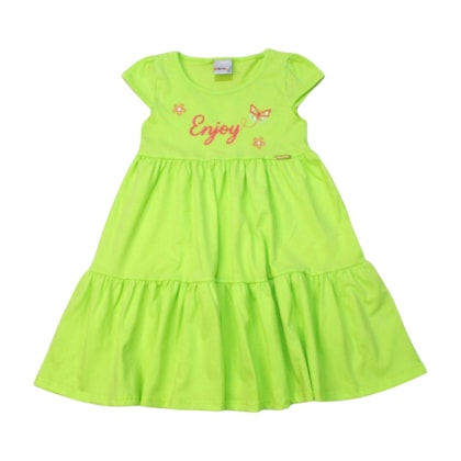 Vestido Manga Curta Estampa Enjoy 11888 - Kaiani