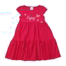 Vestido Manga Curta Estampa Enjoy 11888 - Kaiani