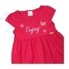 Vestido Manga Curta Estampa Enjoy 11888 - Kaiani