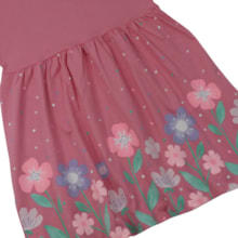 Vestido Manga Curta Estampa Flores 27233 - Brandili