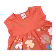 Vestido Manga Curta Estampa Flores 36711 - Brandili