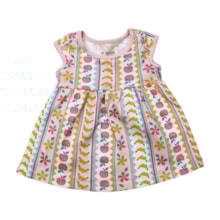 Vestido Manga Curta Estampa Frutas 36712 - Brandili
