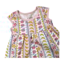 Vestido Manga Curta Estampa Frutas 36712 - Brandili