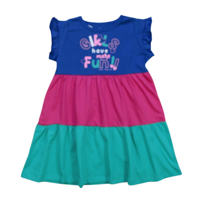 Vestido Manga Curta Estampa Fun!! 3338 - Bicho Bagunça 
