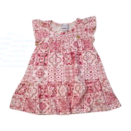 Vestido Manga Curta Estampado 11884 - Kaiani 