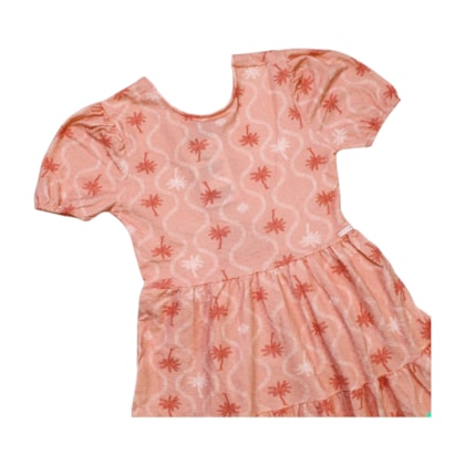 Vestido Manga Curta Estampado 36605 - Brandili Mundi 