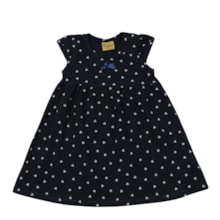 Vestido Manga Curta Estampado Corações 27045 - Rollu