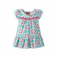 Vestido Manga Curta Estampado Flores 1001786 - Kyly