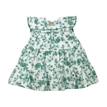 Vestido Manga Curta Estampado Flores 2001248 - Milon  