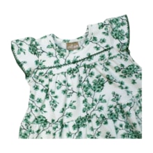 Vestido Manga Curta Estampado Flores 2001248 - Milon  