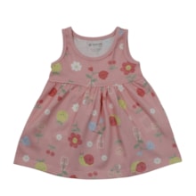 Vestido Manga Curta Estampado Flores 27398 - Brandili