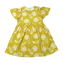 Vestido Manga Curta Estampado Flores 36869 - Brandili  