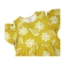 Vestido Manga Curta Estampado Flores 36869 - Brandili  