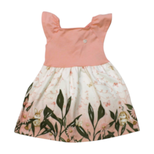 Vestido Manga Curta Estampado Flores com Strass 26482 - Brandili Mundo 