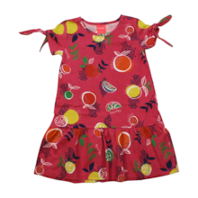 Vestido Manga Curta Estampado Frutas 46033 - Kely Kety 