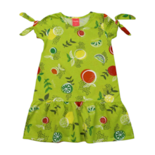 Vestido Manga Curta Estampado Frutas 46033 - Kely Kety 