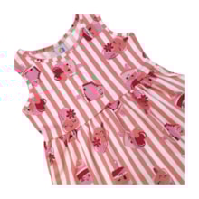 Vestido Manga Curta Estampado Sorvete 70355 - Alenice 