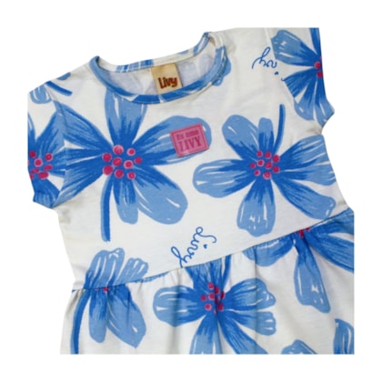 Vestido Manga Curta Floral 9270 - Livy 