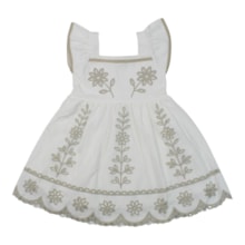 Vestido Manga Curta Flores 2001727 - Milon