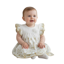 Vestido Manga Curta Lese Flores com Colan Embutido 2001833 - Milon