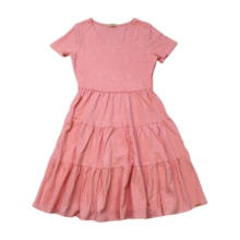 Vestido Manga Curta Liso C81211 - Cativa 