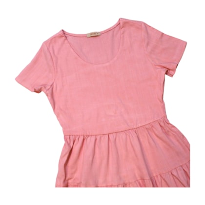 Vestido Manga Curta Liso C81211 - Cativa 