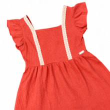Vestido Manga Curta Malha Maquinetada Linho 27042 - Brandili Mundi
