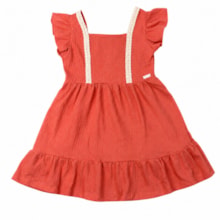 Vestido Manga Curta Malha Maquinetada Linho 27042 - Brandili Mundi