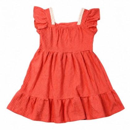 Vestido Manga Curta Malha Maquinetada Linho 27042 - Brandili Mundi