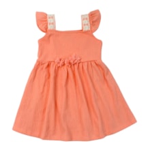 Vestido Manga Curta Trabalhado Flores - 37433 - Angerô