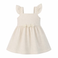 Vestido Manga Curta Trabalhado Flores - 37433 - Angerô