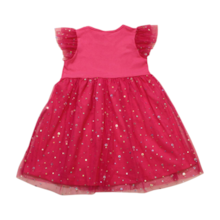 Vestido Manga Curta Tule com Brilho Shine 22135 - Rollu 