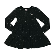 Vestido Manga Longa com Brilho 56473 - Brandili